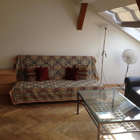 Penthouse Apartment In Vinohrady Prag Rum bild