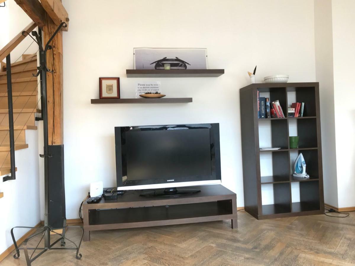 Penthouse Apartment In Vinohrady Prag Exteriör bild